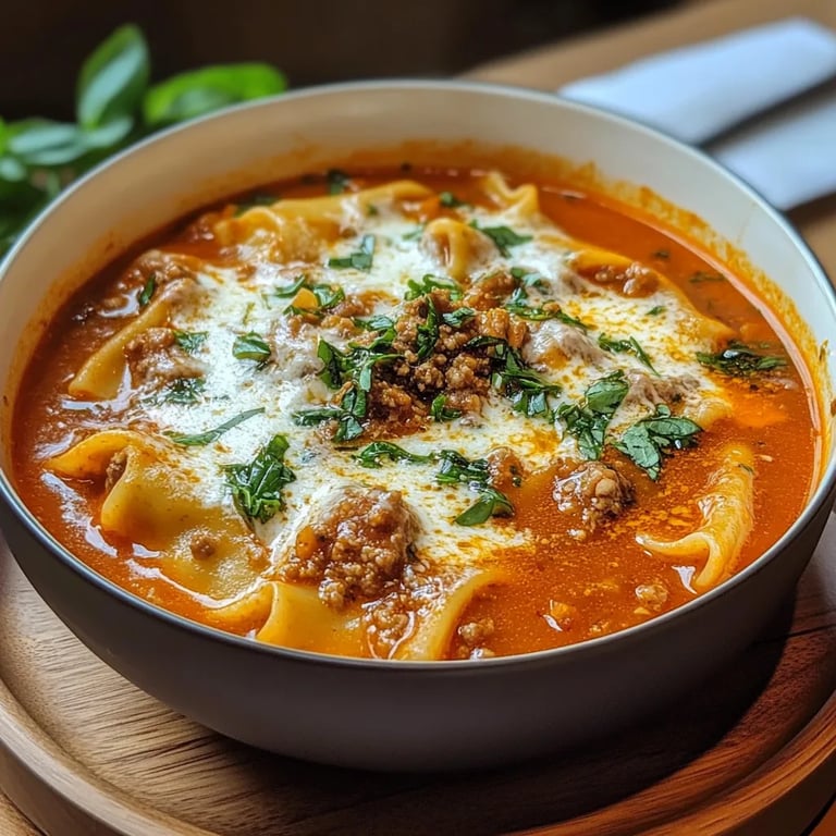 Lasagna Soup Lightly Spicy