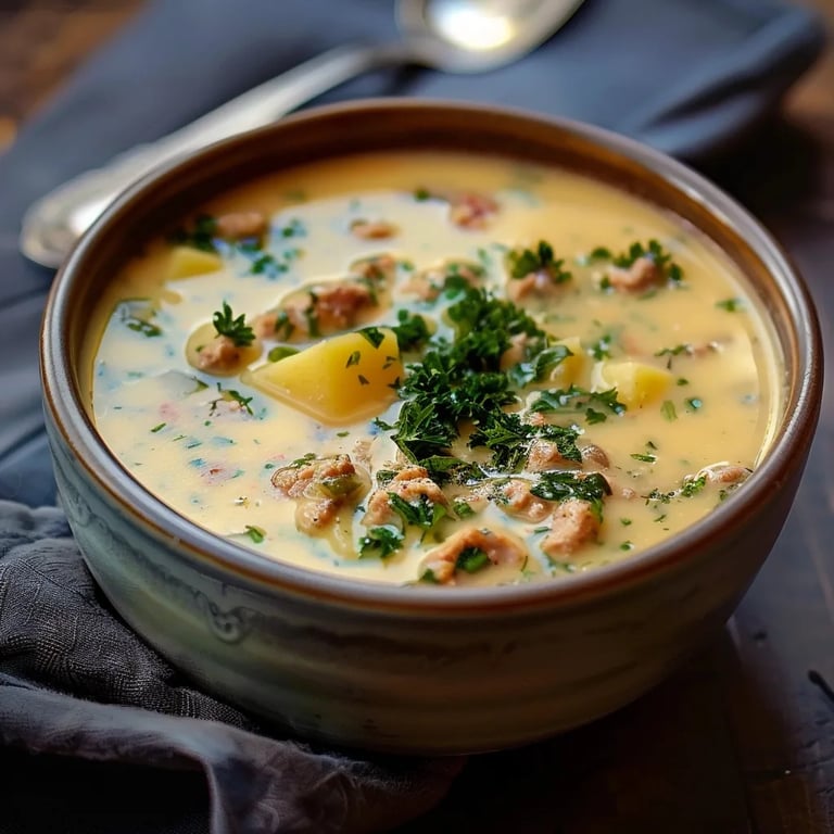 Zuppa Toscana - Cremige Wurst-Kartoffel-Suppe in 40 Min!