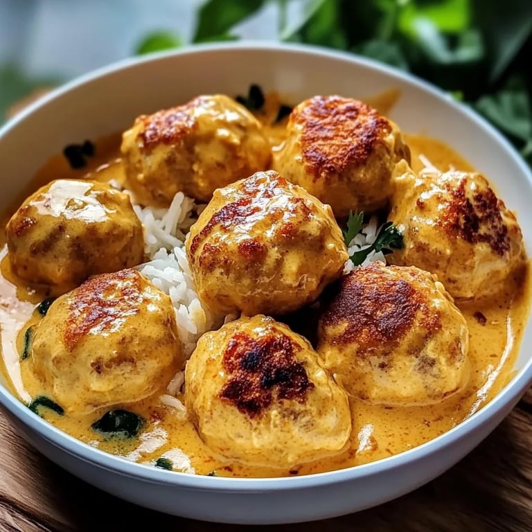 Thailändska Kycklingköttbullar i Kokosnötscurry: Ett Fantastiskt Ultimat Recept