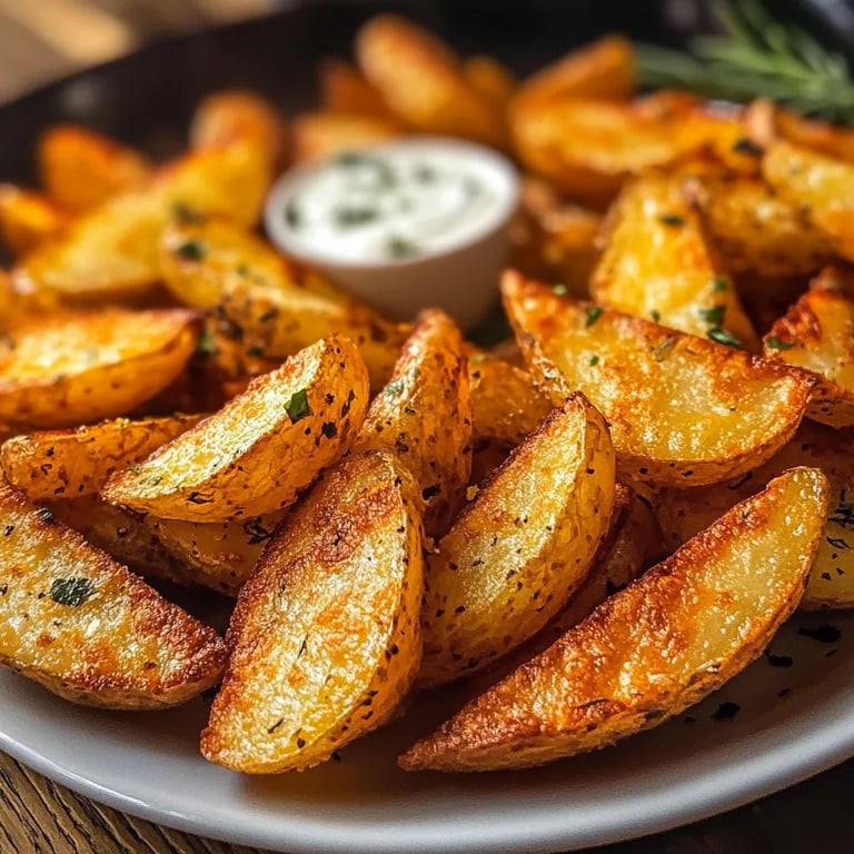 Knusprige Kartoffelspalten