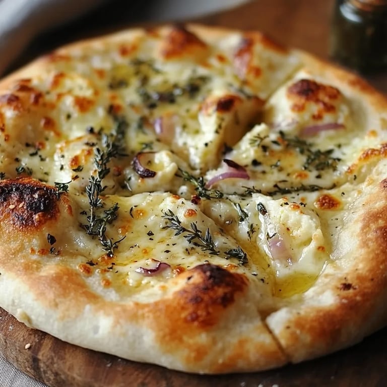 Cremig-Knusprige Pizza Bianca: Ein Unglaubliches Ultimatives Rezept für 4 Personen