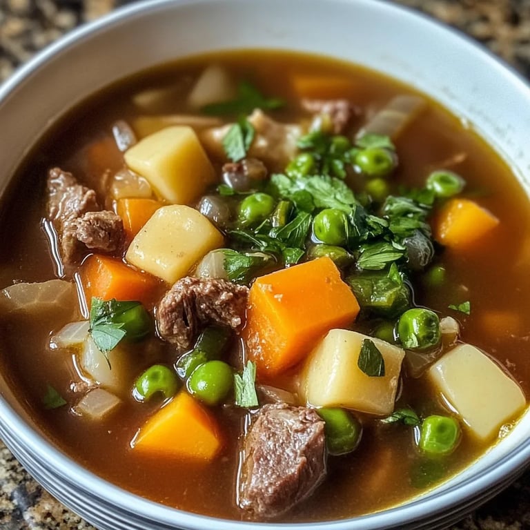My Mom's Old Fashioned Vegetable Beef Soup