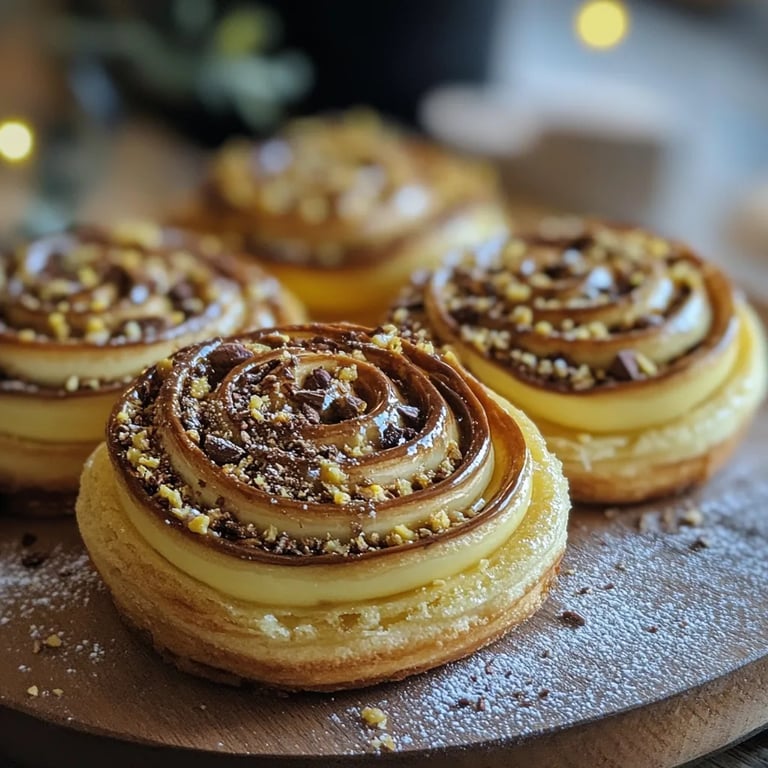Spiralen Plätzchen mit Pistaziencreme