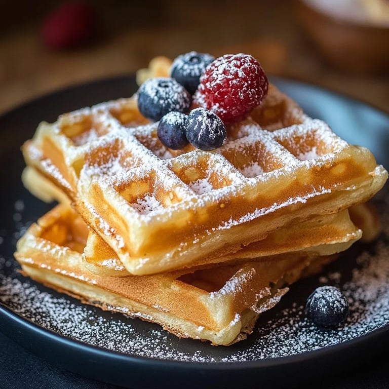 Omas fluffige Waffeln einfach und lecker