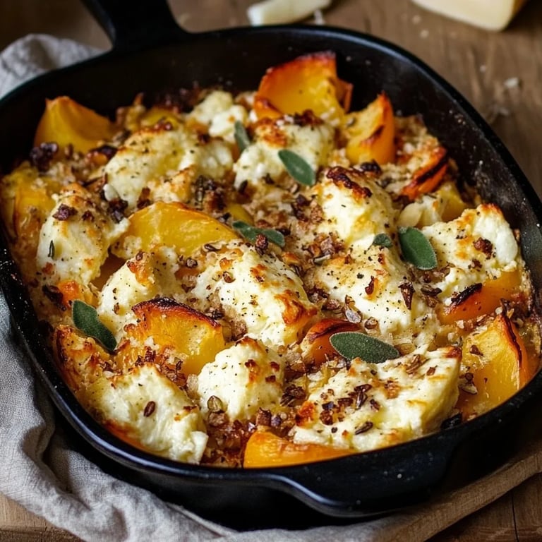 Kürbis Feta Ofen