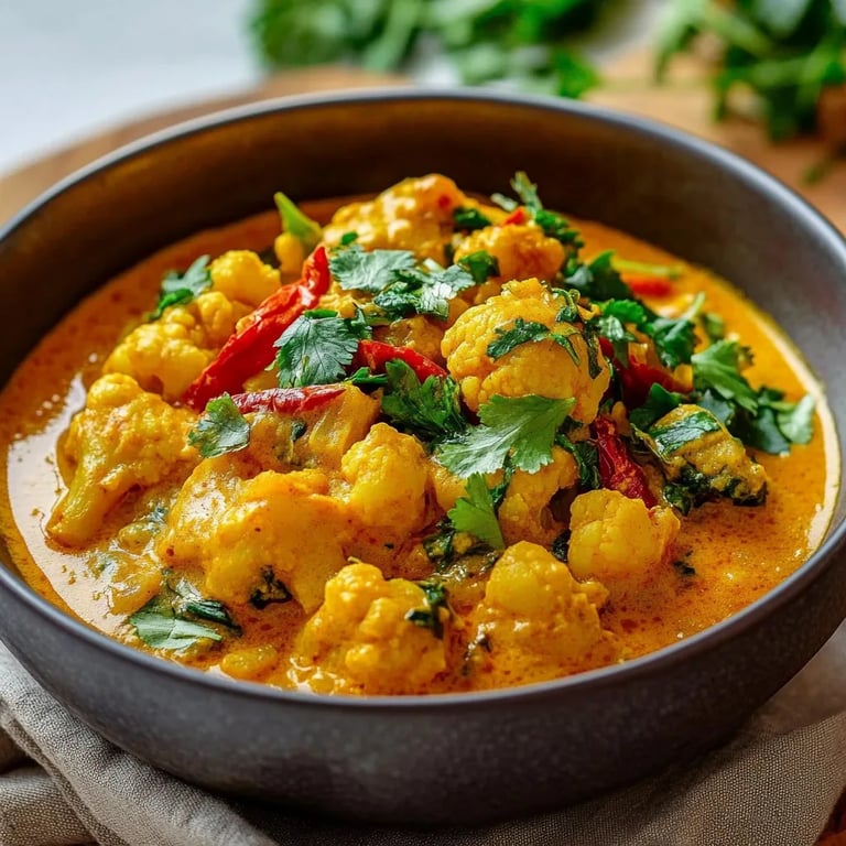 Aromatisches Blumenkohl Curry