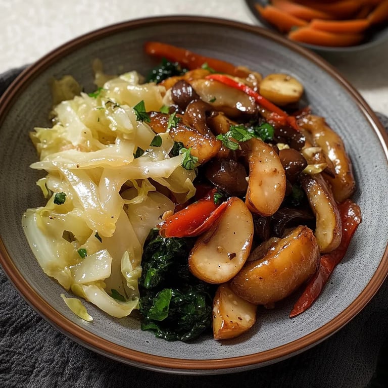 Chinakohl in Sahnesoße