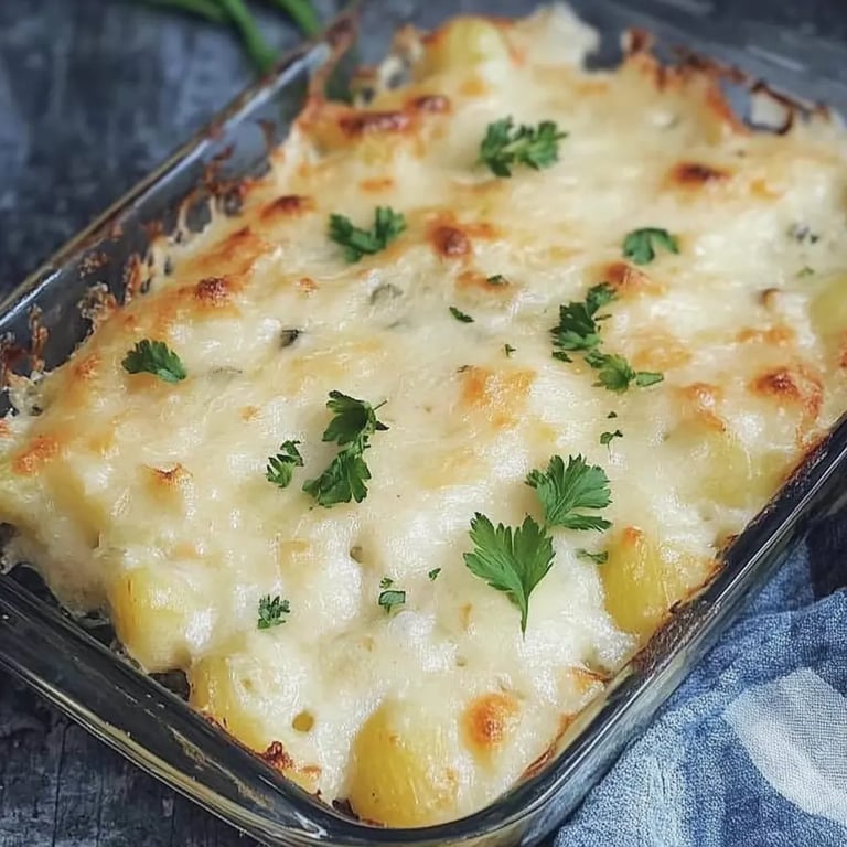 Kohlrabi-Auflauf mit Kartoffeln