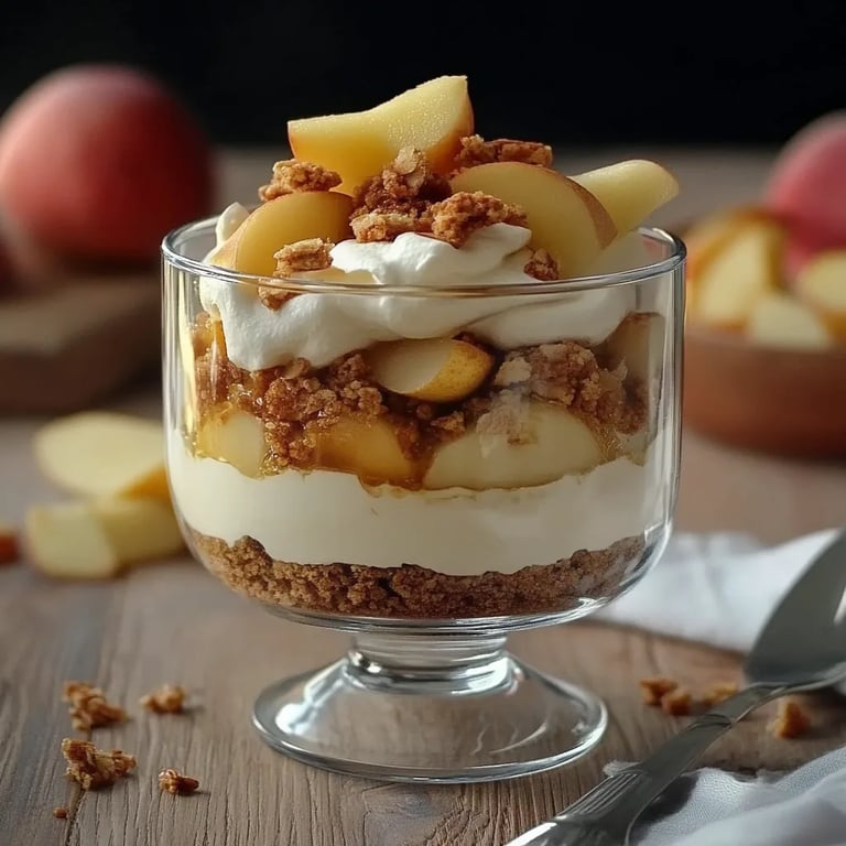 Spekulatius-Apfel-Cheesecake Dessert im Glas