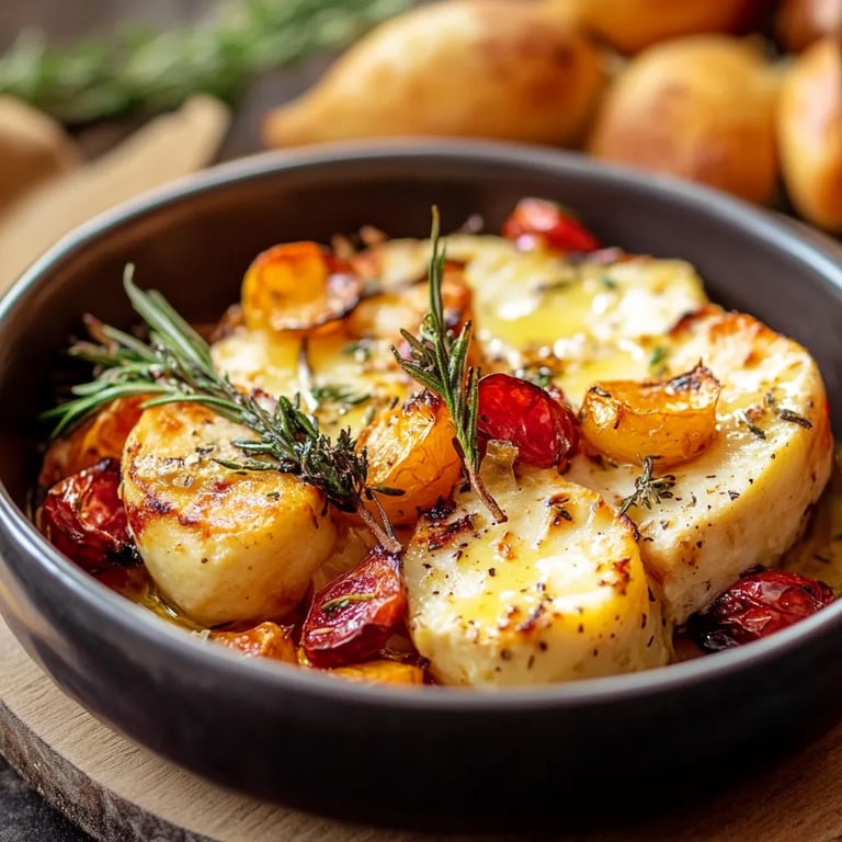 Kürbis Feta Ofen