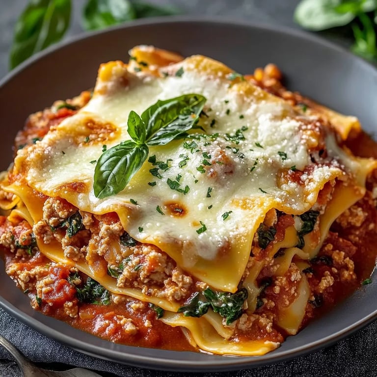 Spinach and Sausage Lasagna