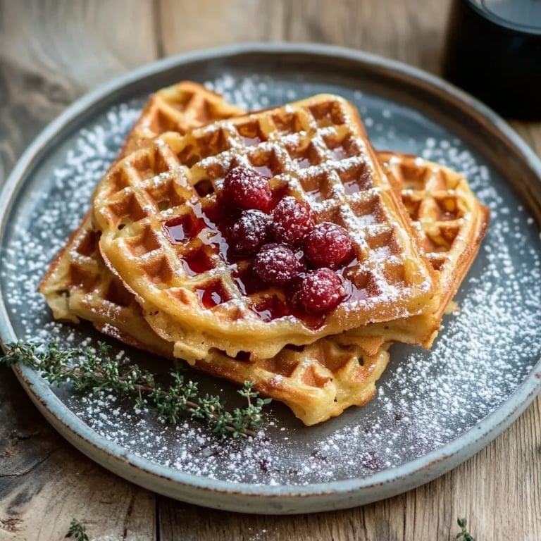 Dinkelwaffeln mit Haferflocken