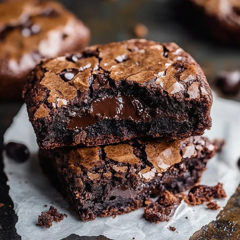 Die besten fudgy chewy Browkies (Brookies)