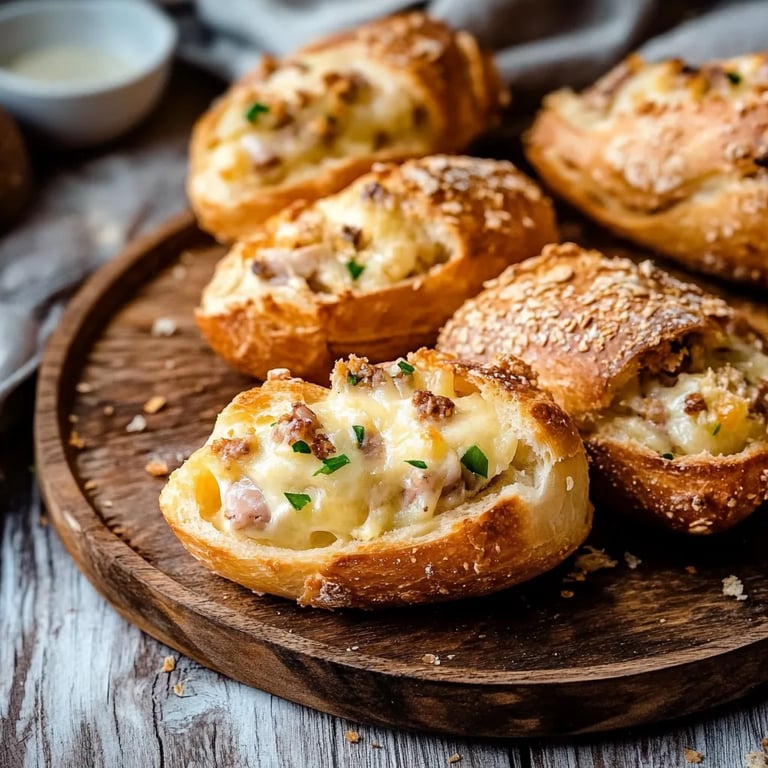 Knusprige Schmandbrötchen