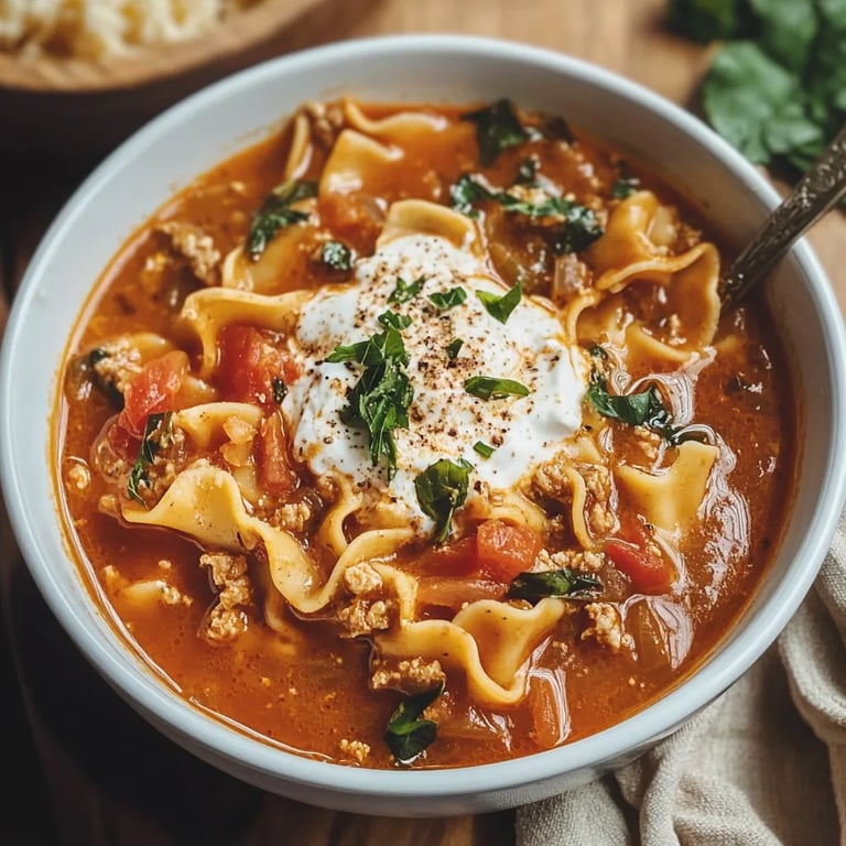Gluten Free Lasagna Soup