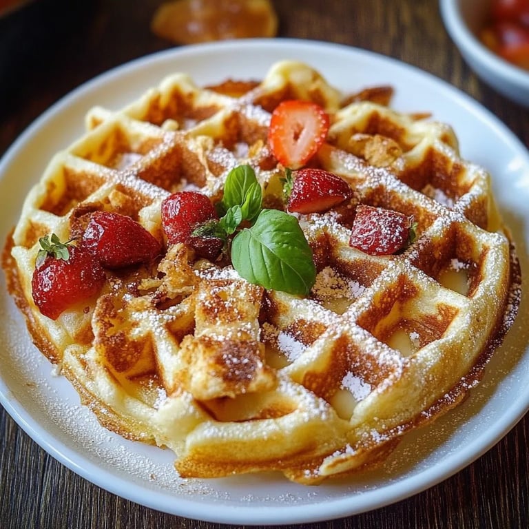 Herzhafte Pizza Waffeln