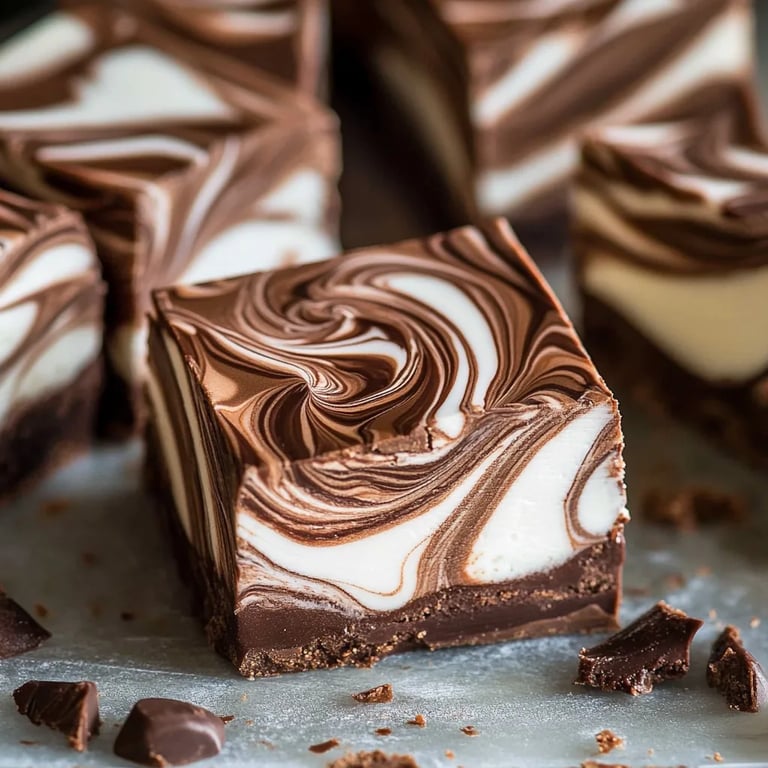 Einfaches Marshmallow-Swirl-Fudge