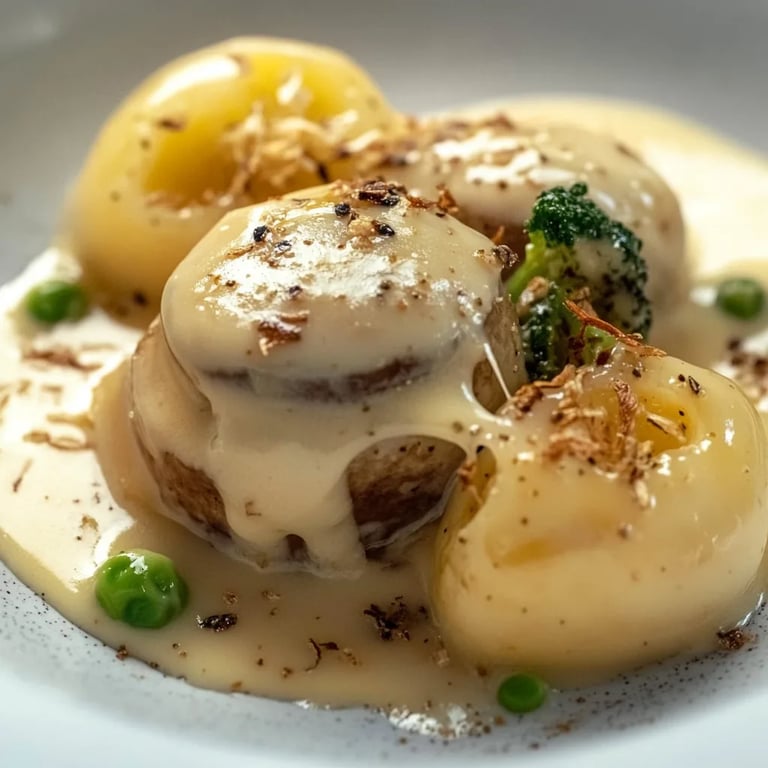 Rosenkohl in Frischkäse-Senfsauce