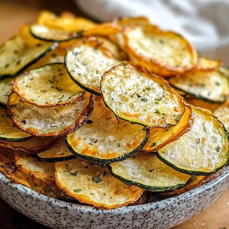 Knusprige Zucchini-Chips aus der Heißluftfritteuse