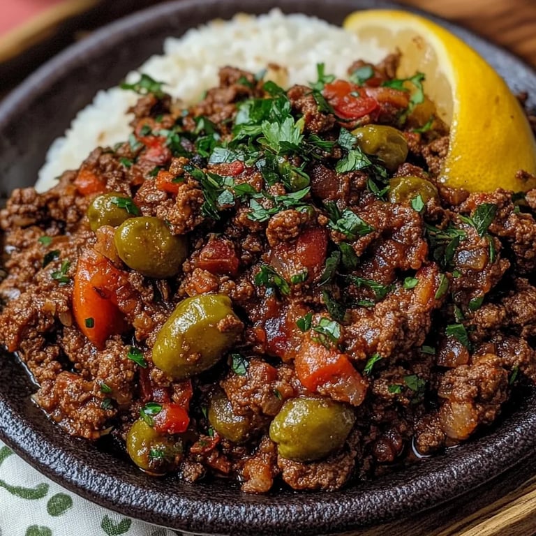 Authentic Cuban Beef Picadillo