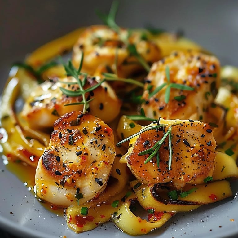 Macarrão de Abobrinha com Frango ao Alho Salteado
