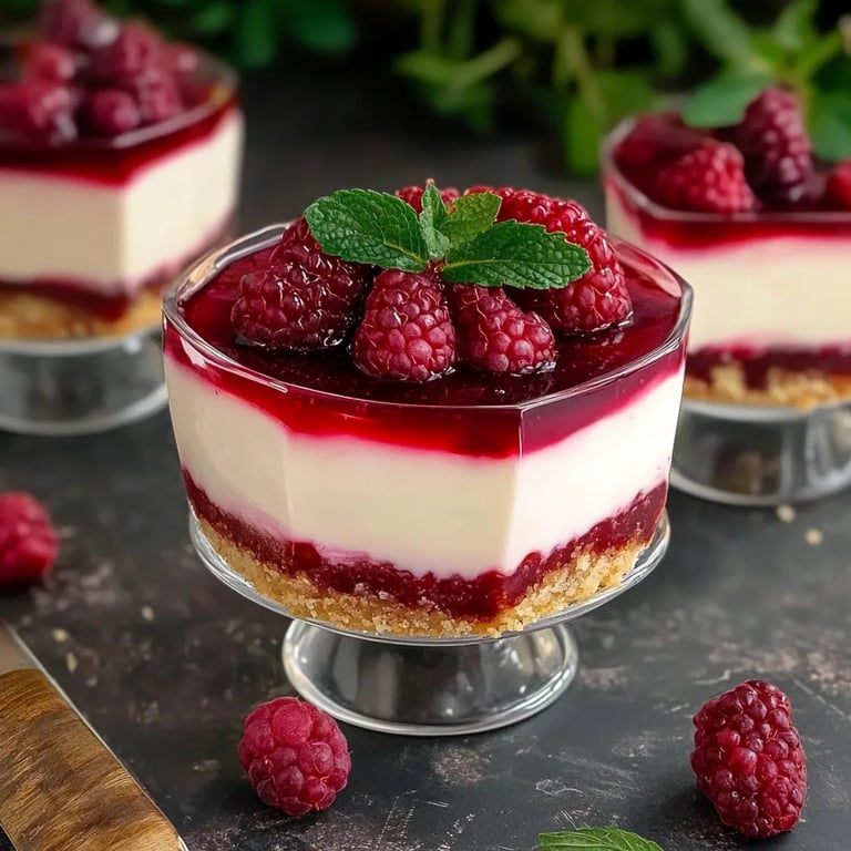 Himbeer Cheesecake im Glas