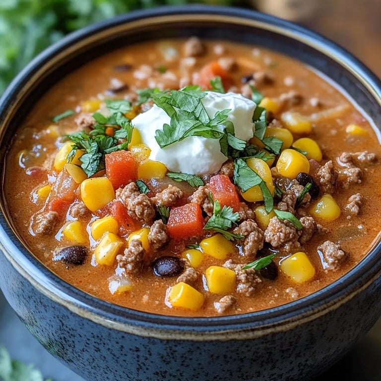 Creamy Cheesy Ground Beef Taco Soup: An Incredible Ultimate Recipe