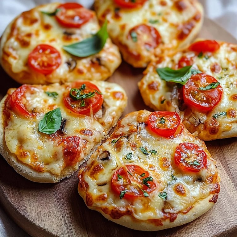 Einfache Pizzabrötchen vegetarisch