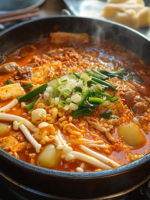 Budae Jjigae (Korean Army Stew Hotpot)