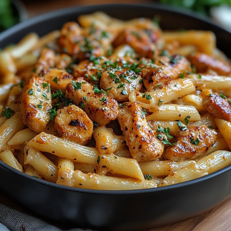 Pâtes Cajun au Poulet à la Crème de Noix de Cajou : Une Recette Incroyable Ultime