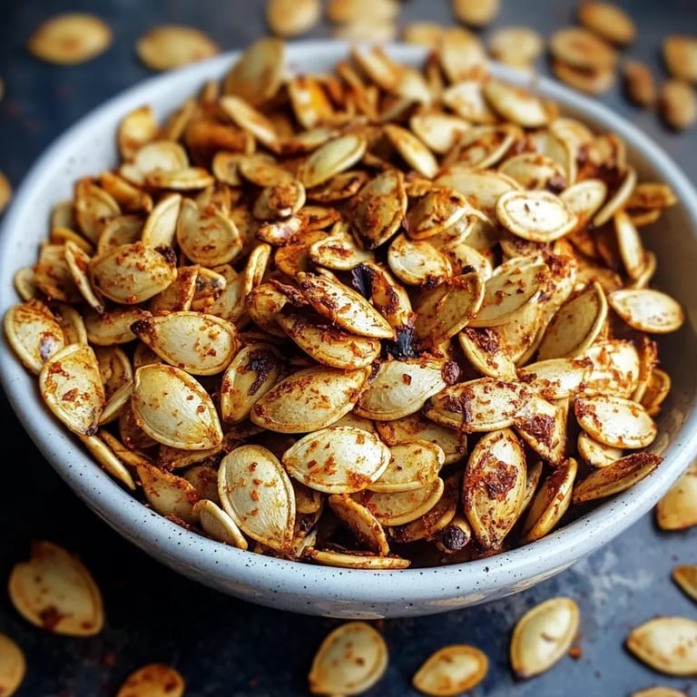 Crunchy Smoked Paprika Pumpkin Seeds Snack