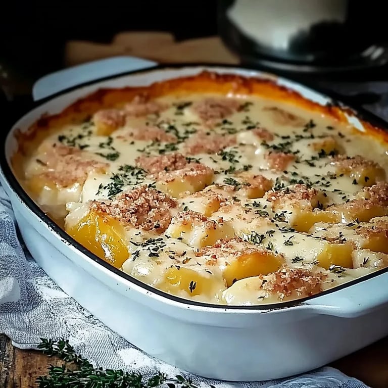 Hähnchen Kartoffel Gratin