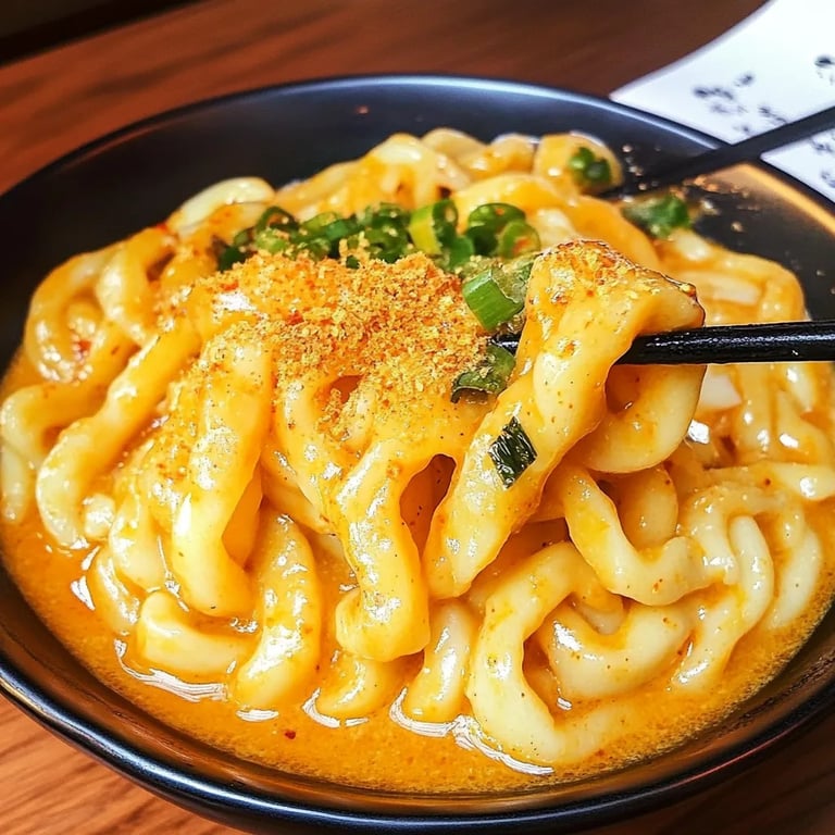 Creamy Gochujang Udon Noodles