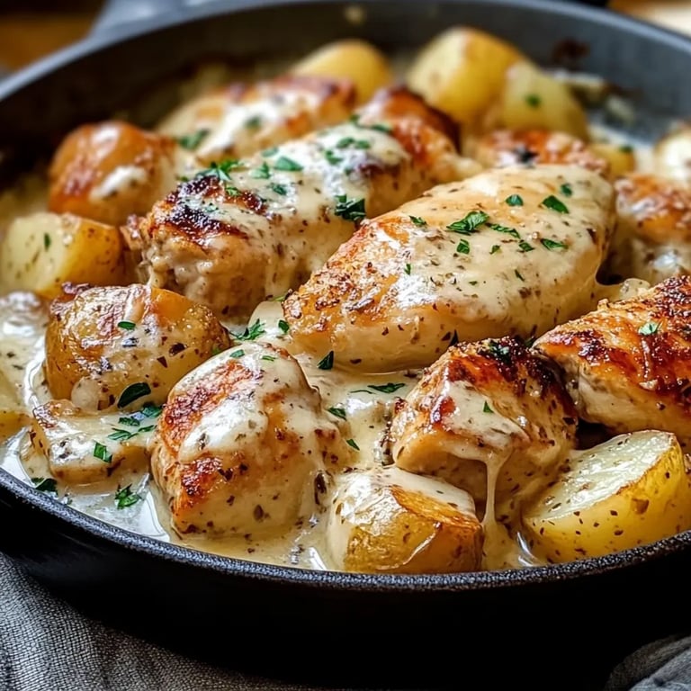 Crockpot Garlic Parmesan Chicken And Potatoes