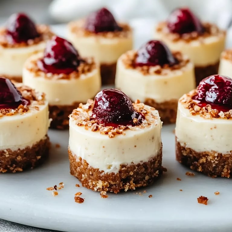 Klassische Mini-Cheesecakes nach New Yorker Art