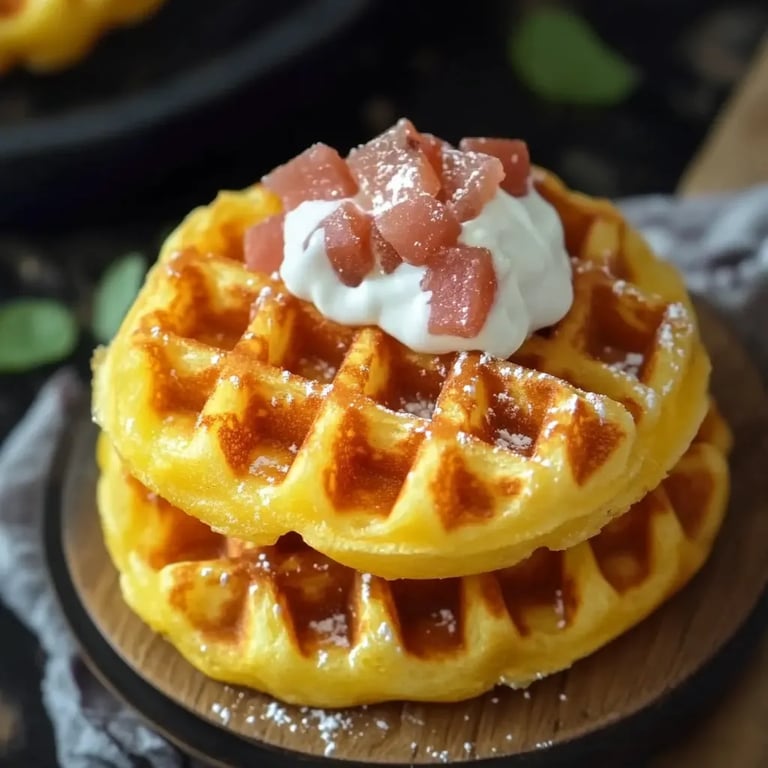 Knusprige Waffeln aus Kartoffeln
