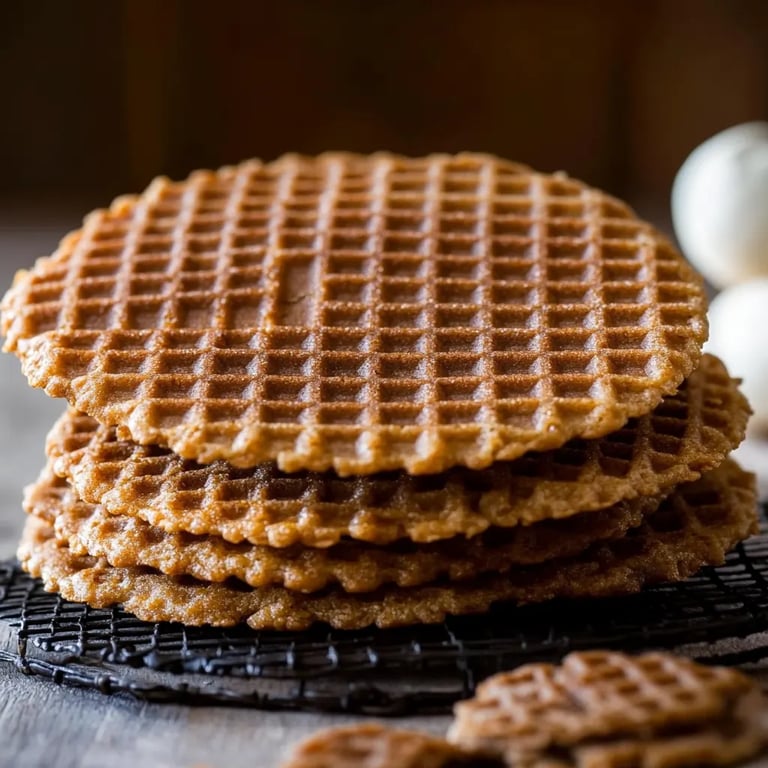 Selbstgemachte Stroopwafels