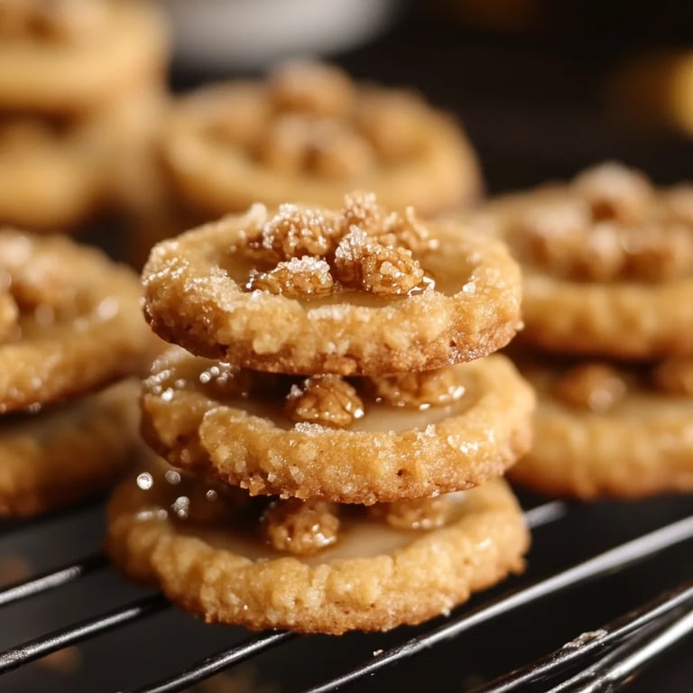 Walnuss Kekse | mit Honig und Karamell