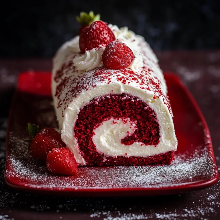 Red Velvet Cake Roll