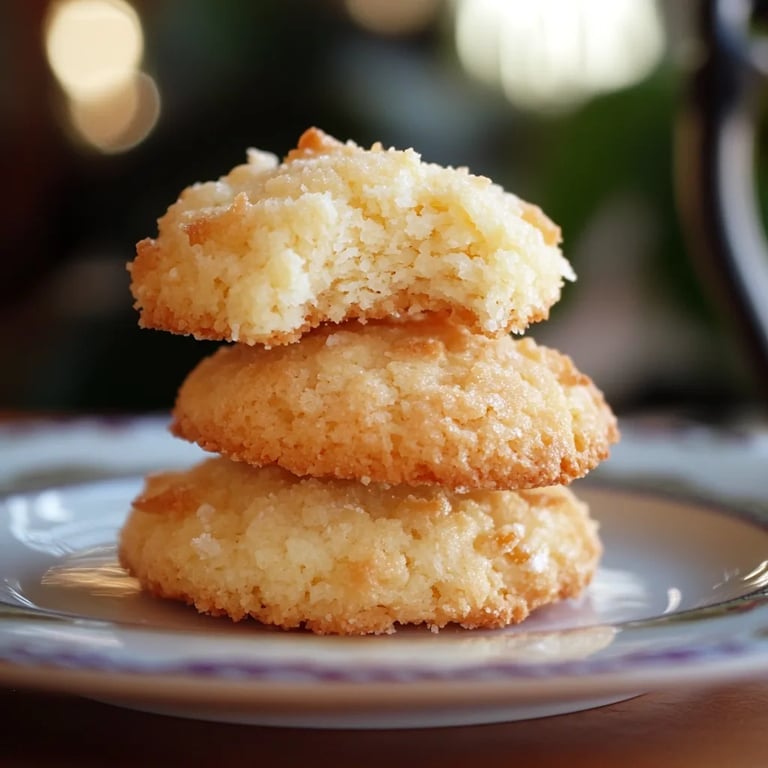 Luftige Kokosplätzchen