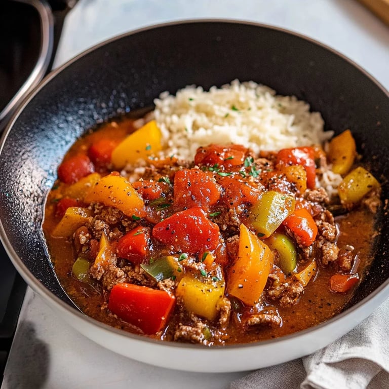 Paprika-Hackfleisch