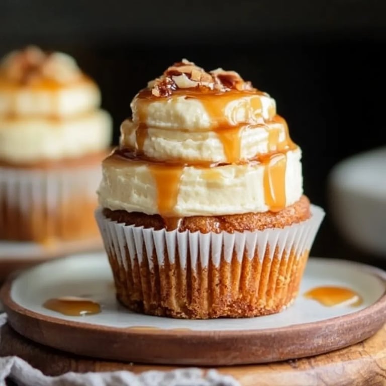 Salted Caramel mini Cheesecakes aus der Muffinform
