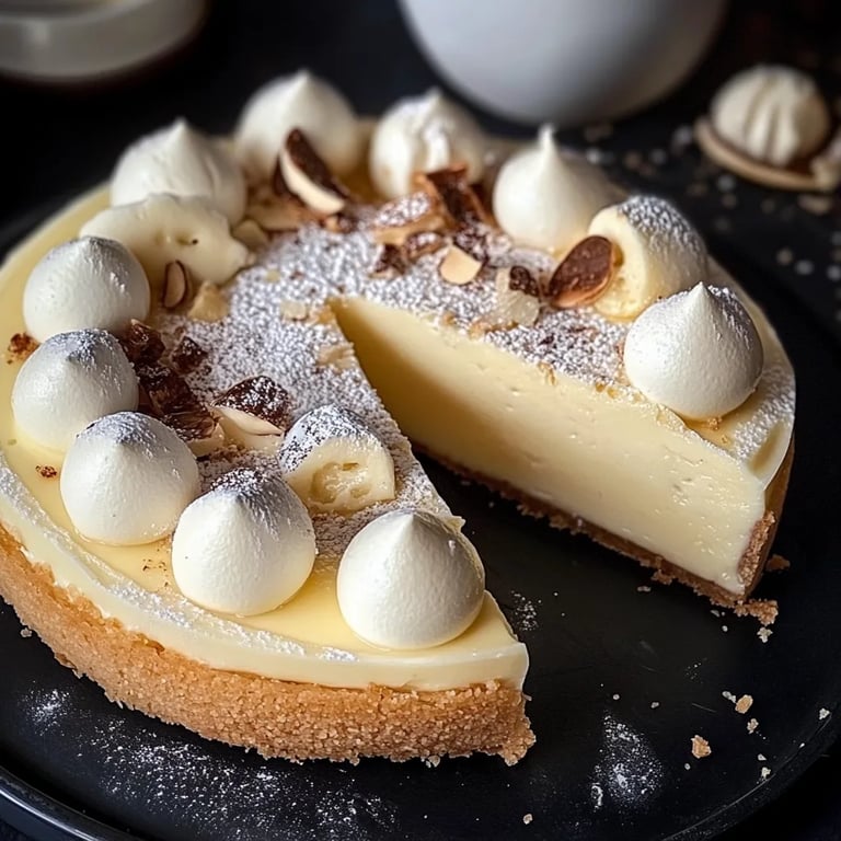 Vanillekipferl Käsekuchen