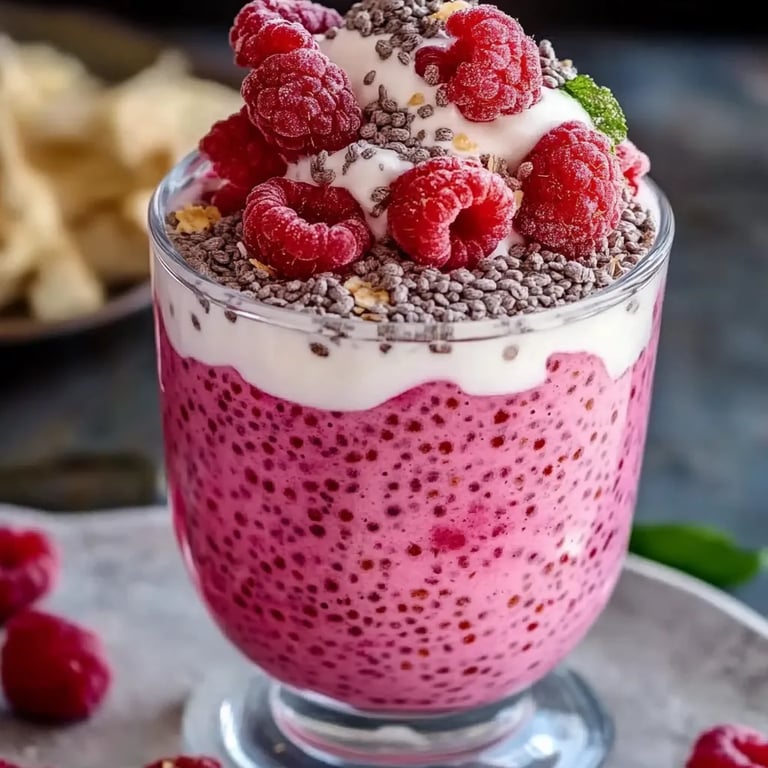 Raspberry Chia Pudding