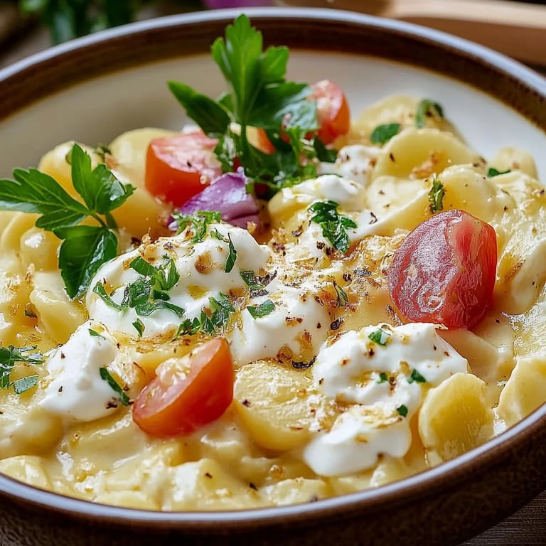 Omas Kartoffelsalat mit Brühe