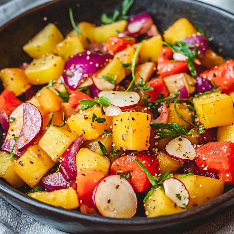 Buntes Ofengemüse mit Kartoffeln
