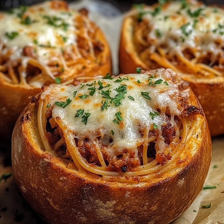 Spaghetti Garlic Bread Bowls: An Amazing Ultimate Recipe