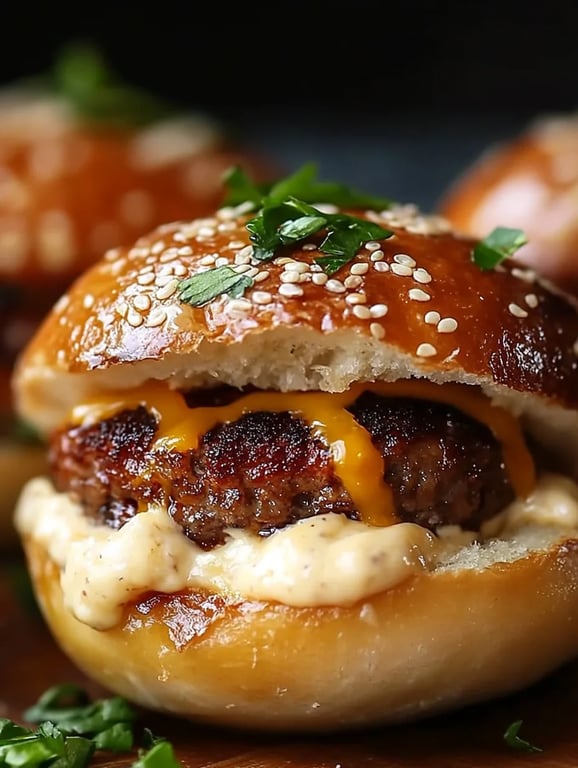 Irresistible Garlic Parmesan Cheeseburger Bombs