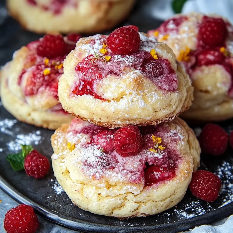 Zitronen-Himbeer-Kekse