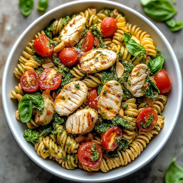 Enkel pastasallad med kycklingpesto: Ett fantastiskt, ultimata recept